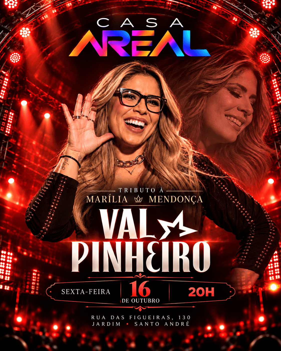 Arte do evento Val Pinheiro - Tributo a Marília Mendonça